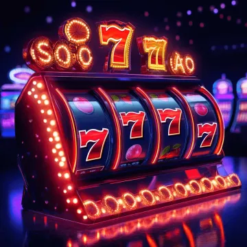 A woman smiling by bright slot machines showing lucky symbols, showcasing the exciting slot offerings at TAKABET.